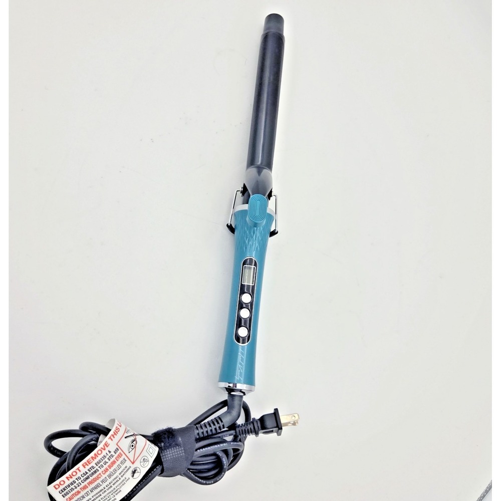 Head Kandy Turquoise travel Size Adjustable Heat Curling Iron Model MD-C90-25